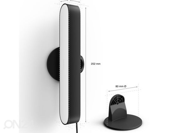 Hue White and Color ambiance Play valgusti must pikenduspakk