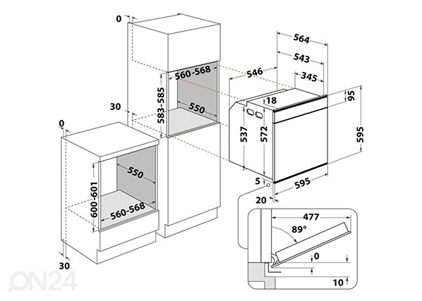 Integreeritav ahi Whirlpool