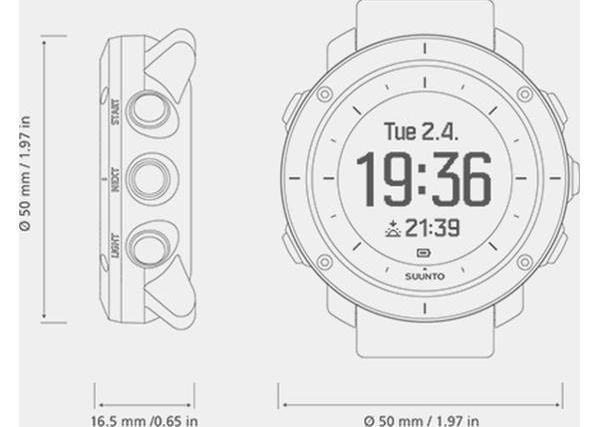 Käekell Suunto Traverse must