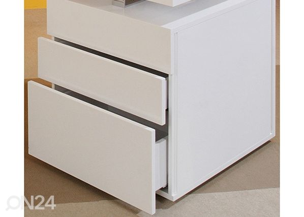 Kirjutuslaud 70x160 cm, valge kõrgläige