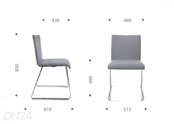 Klienditool Lin Visitor + puidust laud