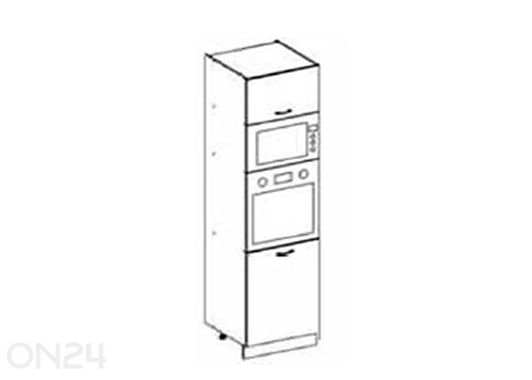 Kõrge köögikapp integreeritavale ahjule 60x213,7 cm