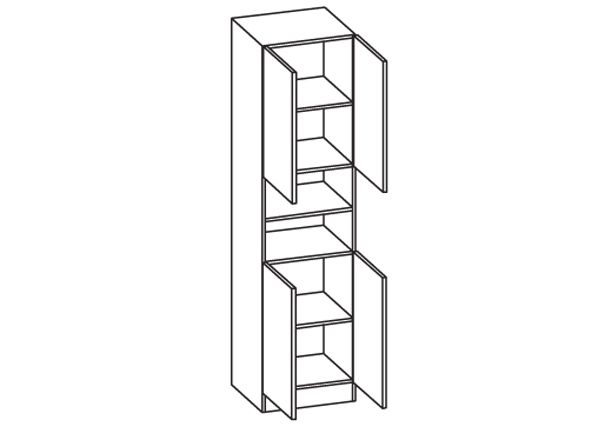 Kõrge vannitoakapp 335