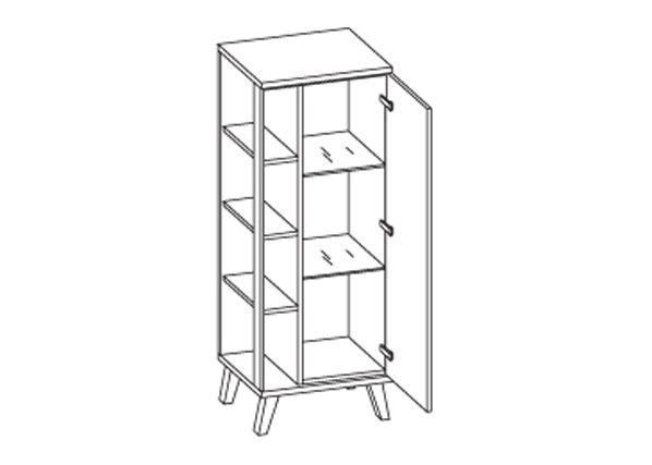 Kõrge vannitoakapp 923