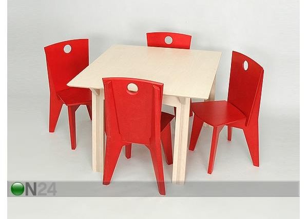 Lastelaua ja toolide komplekt