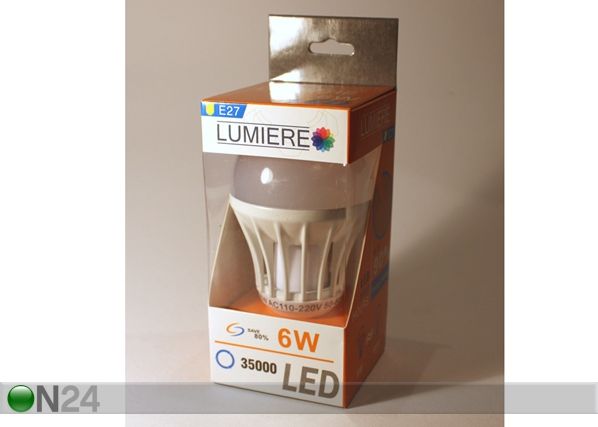 LED elektripirn E27 6W 10tk