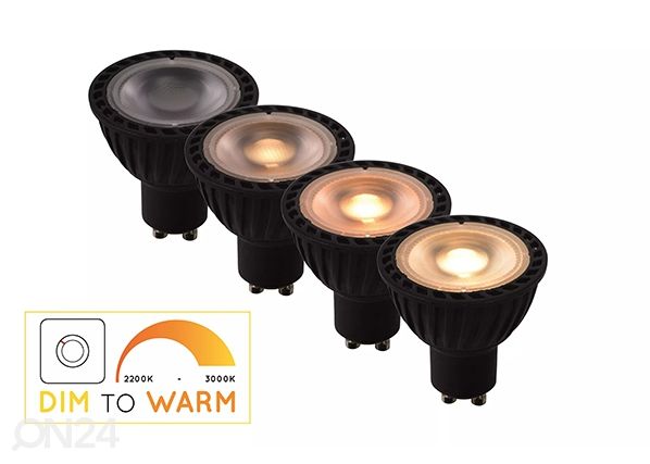 LED elektripirn GU10 5W, must