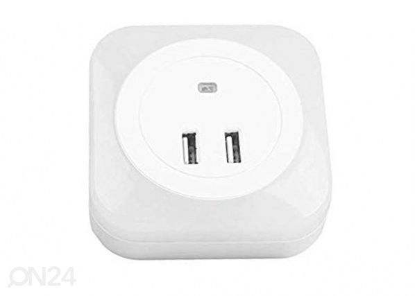 LED öölamp+2x USB laadija