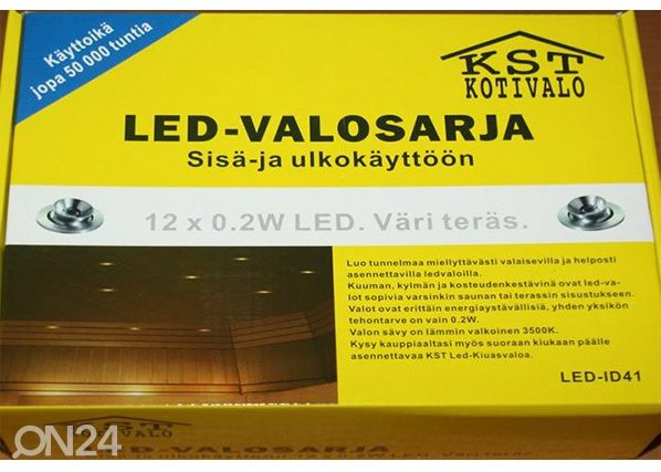 LED saunavalgustid 12 x 0,2 W