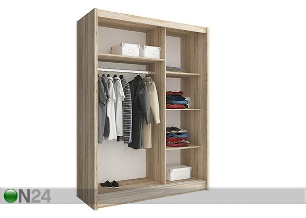Lükandustega riidekapp 150 cm