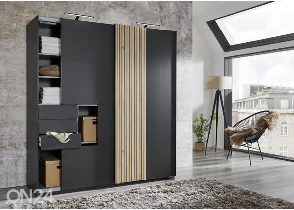 Lükandustega riidekapp 180 cm