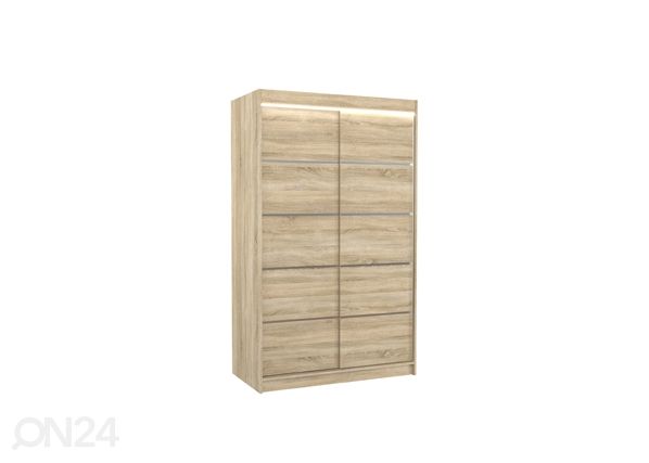 Lükandustega riidekapp Barba I 120 cm + LED