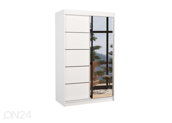 Lükandustega riidekapp Nicea 120 cm