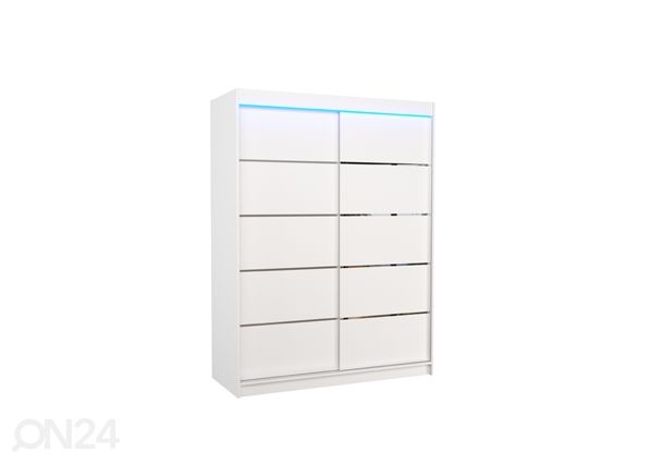 Lükandustega riidekapp Olivia 150 cm + LED