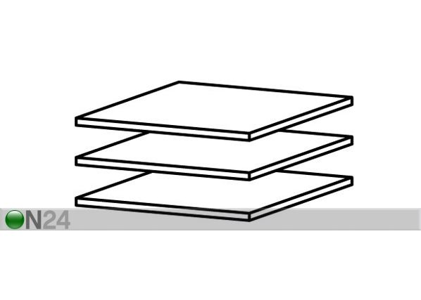 Lükandustega riidekapp Stock