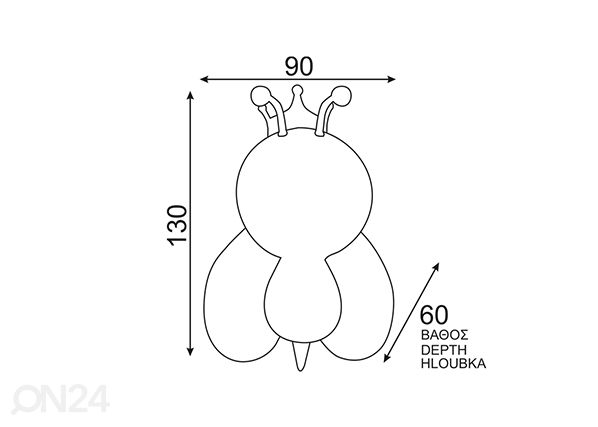 Öölamp Mesilane 1W RGB 230V