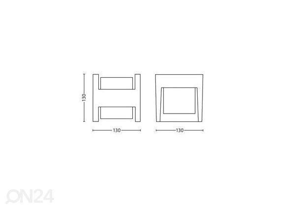 Philips Arbour seinavalgusti 2x4,5 W 800lm 2700K
