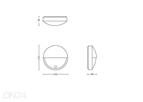 Philips Capricorn seinavalgusti liikumisanduriga 1x6 W 600lm 2700K