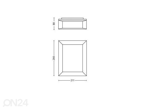 Philips Karp seinavalgusti 6 W 600lm 2700K