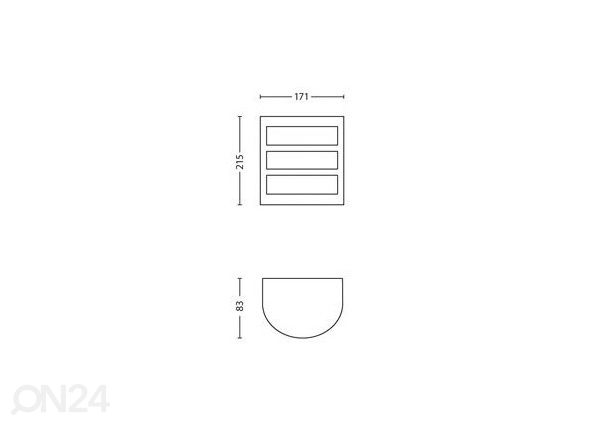 Philips Python seinavalgusti 6 W 600lm 2700K