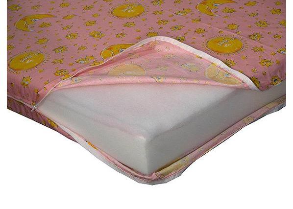 Pikendatav madrats Star pink 75x100+42+42 cm