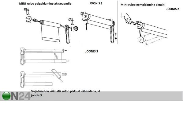 Pimendav miniruloo 48x150 cm