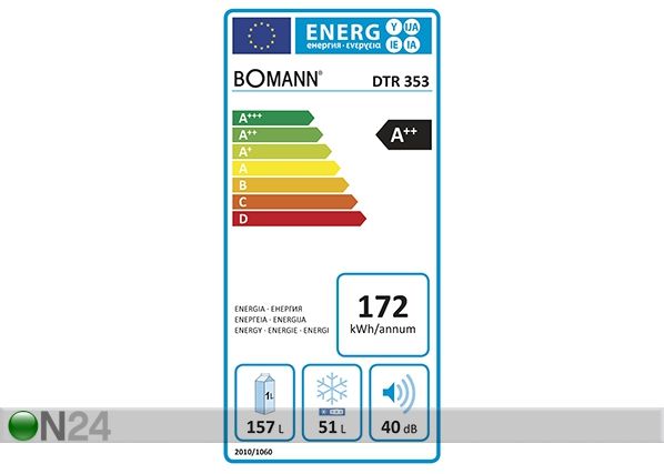 Retro külmkapp Bomann DTR353