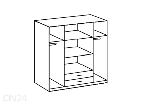 Riidekapp Duisburg 180 cm