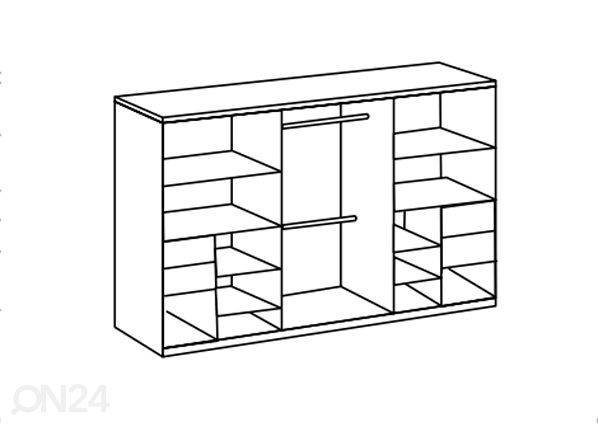 Riidekapp Palermo 300 cm