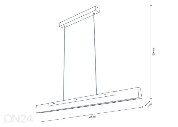 Rippvalgusti Madera LED