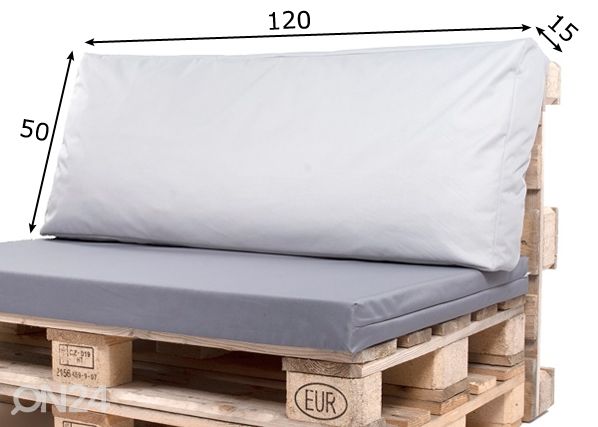 Seljatoepadi euroalusele 50x120 cm mõõdud