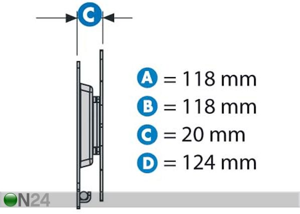 TV-seinakinnitus Stile 14-23"
