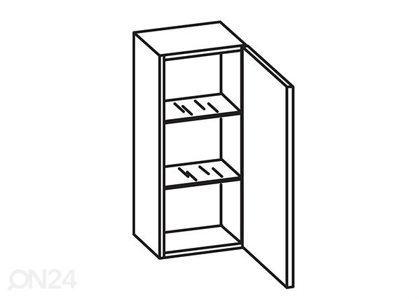 Ülemine vannitoakapp 316