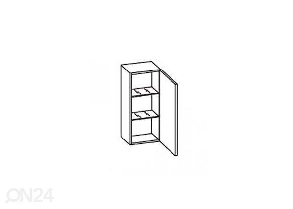 Ülemine vannitoakapp 327