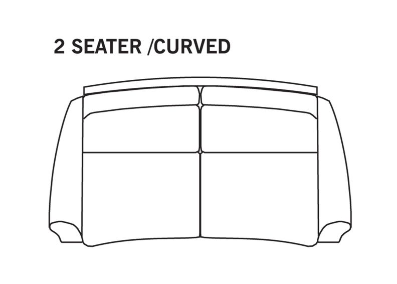 2-kohaline diivan Malmö sulepatjadega, kaares suurendatud