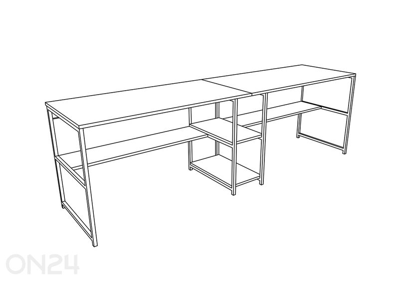 2-kohaline kirjutuslaud suurendatud