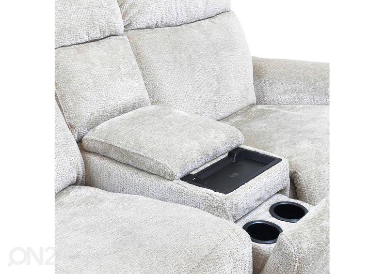 2-kohaline recliner diivan suurendatud