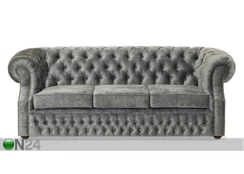 3-kohaline diivan Chesterfield suurendatud