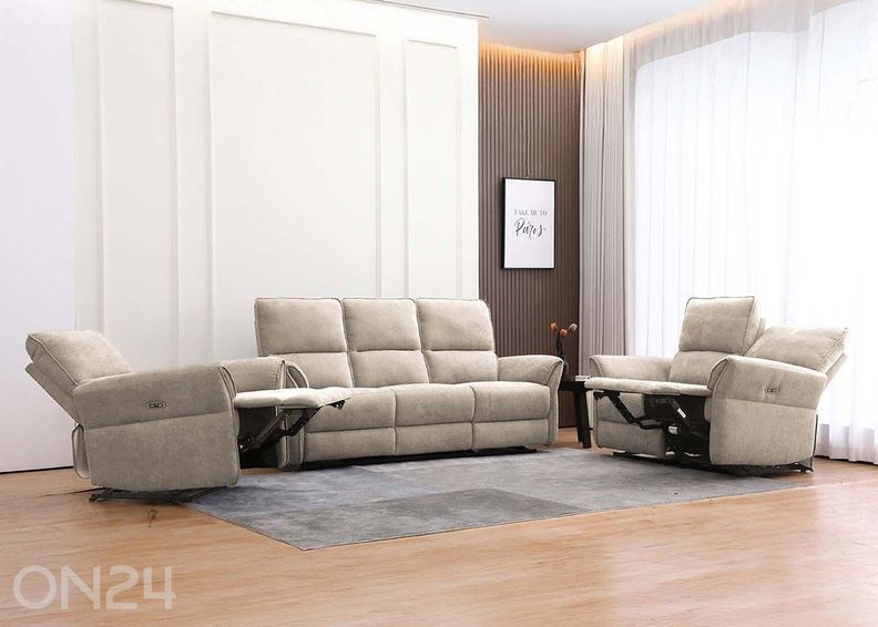 3-kohaline diivan Damika Recliner suurendatud