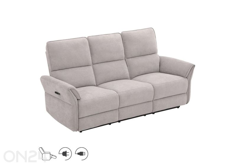 3-kohaline diivan Damika Recliner suurendatud