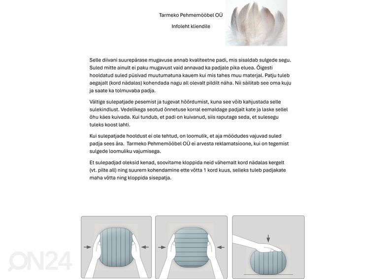 3-kohaline diivan Florida suurendatud