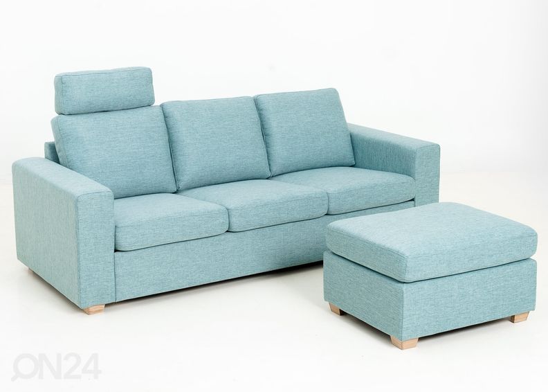 3-kohaline diivan Helene suurendatud