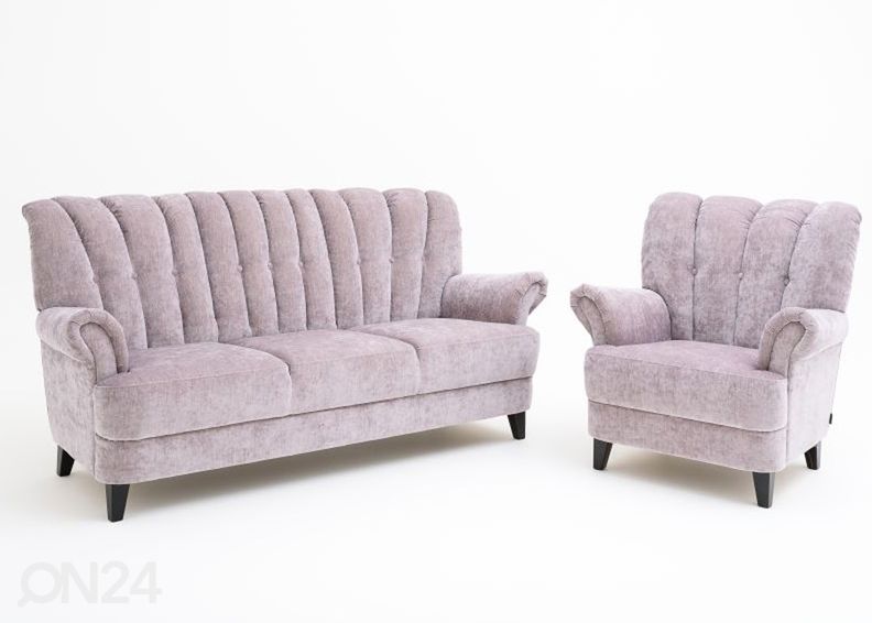 3-kohaline diivan Lisa, sirge suurendatud