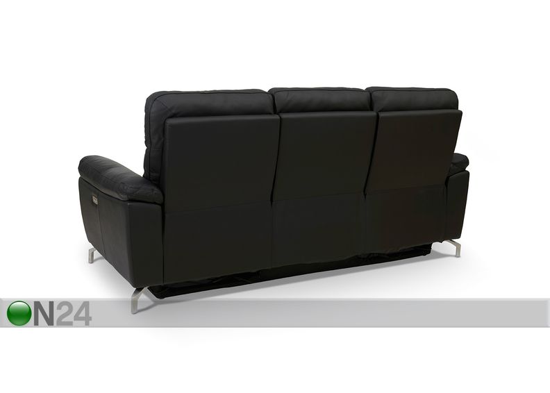 3-kohaline nahast diivan Selesta suurendatud