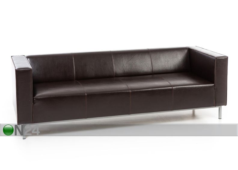 3-kohaline nahkdiivan Office Pluss suurendatud