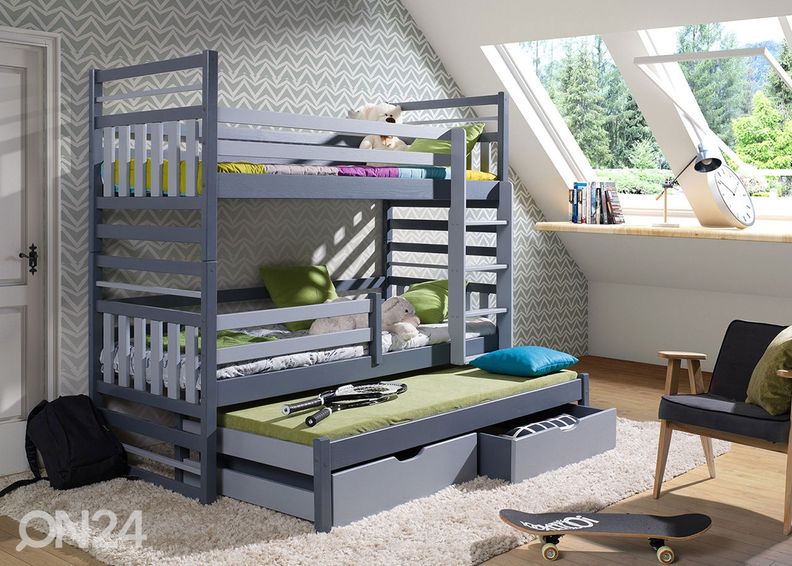 3-kohaline narivoodi 80x180 cm suurendatud