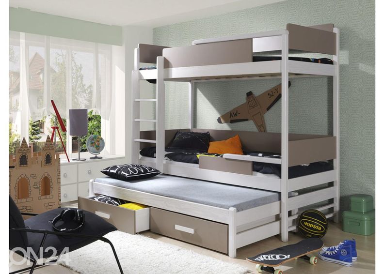 3-kohaline narivoodi 80x180 cm suurendatud