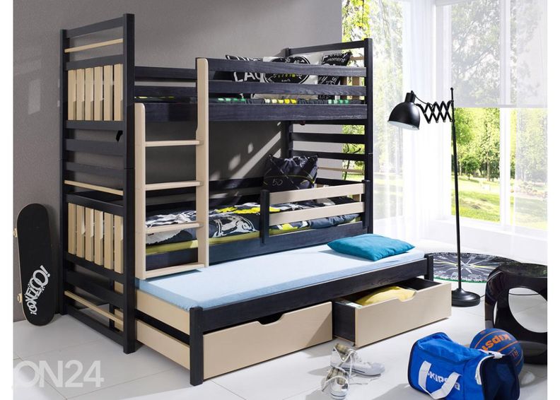 3-kohaline narivoodi 90x200 cm suurendatud