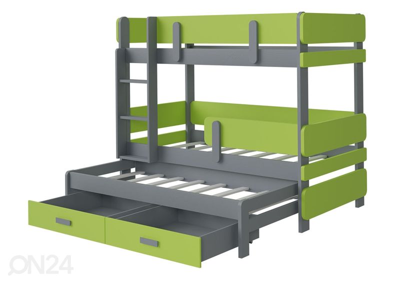 3-kohaline narivoodi 90x200 cm suurendatud