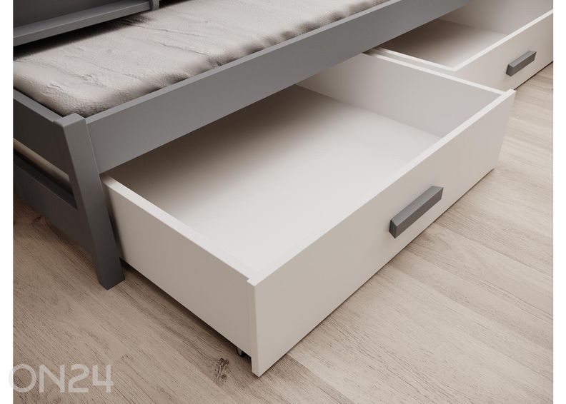 3-kohaline narivoodi komplekt Leia madratsitega 80x180 cm suurendatud